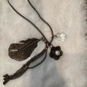 Trendy Long Charm Necklace